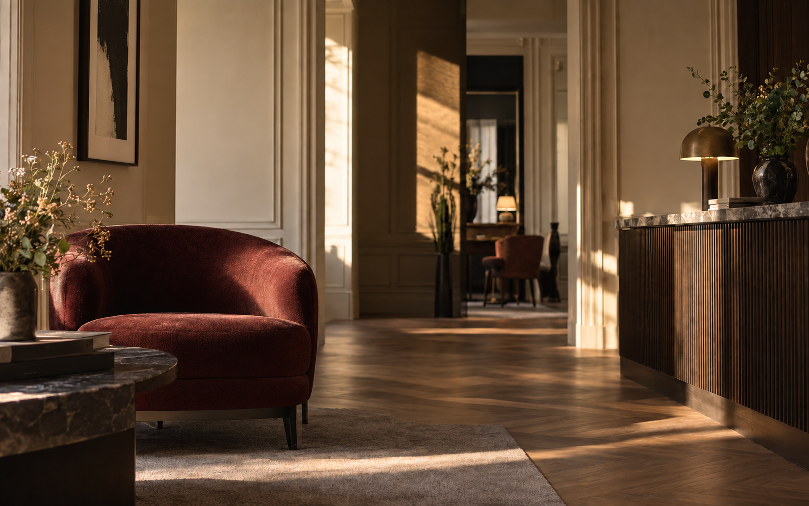 Visuel d’ambiance hôtelier conceptuel et non contractuel pour Modern Hotel